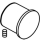 Zugkappe zu Umsteller für Bademischer Axor Philippe Starck Classic UP (96934000)