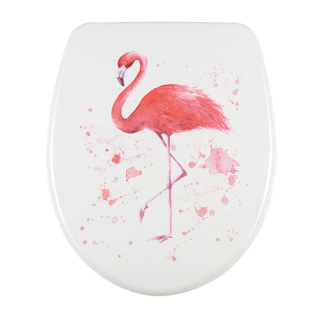 diaqua® WC-Sitz Nice Slow Down Flamingo 40.5 - 46 X 37.5 CM