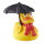 LANCO Badeente Regenwetter gelb 8 X 8 X 9 CM