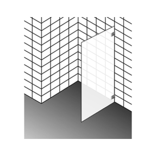 Seitenwand Dusch-Design DIAMANT FLORA DTD1.SWAD143-160 Breite 1031 mm bis max. 1430 mm
