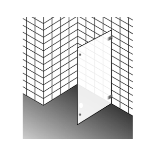 Seitenwand Dusch-Design DIAMANT FLORA DTD1.SWGD103-200 Breite 631 mm bis max. 1030 mm