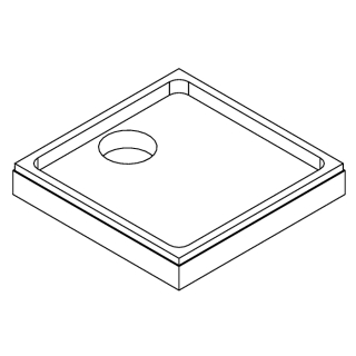 Brausetassenträger Rechteck Schedel MULTISTAR SD 94208 900x900 mm, zu DIAMANT MEMO