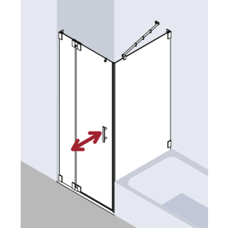 Pendeltür 1-flg. DIAMANT FILIA DIFI 1FV (Mass lt. Skizze) Breite max. 1050 mm