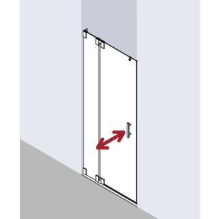 Pendel-Nischentür 1-flg. DIAMANT FILIA DIFI 1FN (Mass lt. Skizze) Breite max. 1050 mm