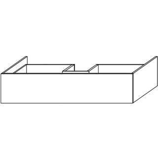 Waschtischunterschrank DIAMANT FLORA WU901LWT B 900 mm, H 267 mm, T 550 mm,