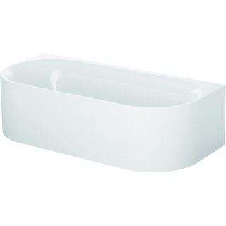 3416-000 Oval-Badewanne Stahl-Email LUX OVAL SILHOUETTE 1800x850x450 mm, weiss, Schürze CWVVS