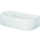 3416-000 Oval-Badewanne Stahl-Email LUX OVAL SILHOUETTE 1800x850x450 mm, weiss, Schürze CWVVS