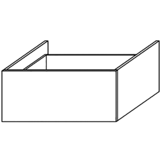 Waschtischunterschrank DIAMANT FLORA WU651LPL B 650 mm, H 267 mm, T 550 mm,