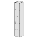 Hochschrank Spacio 30 cm B: 30, H: 168, T: 33,2 cm