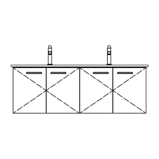 Unterbau VENTICELLO TORO 126,0 x 48,0 x 48,5 cm