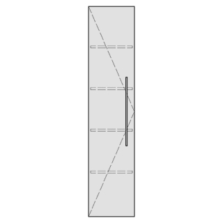 Hochschrank TORO 35,0 x 180,0 x 35,0 cm