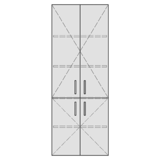 Hochschrank TORO 60,0-80,0 x 140,0-180,0 x