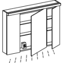 SpiegelschrankAlterna format LED plusmit...