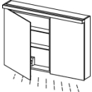 SpiegelschrankAlterna format LED plusmit...