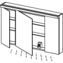 SpiegelschrankAlterna format LED plusmit...