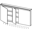SpiegelschrankAlterna format LED plusmit...