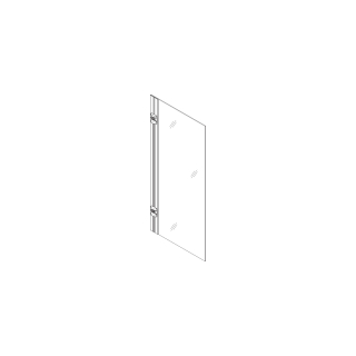 Doppelspiegeltüre Alternaintensa side, 33.3 x 70.0 cmL / R, zu Modell 75(305.559)
